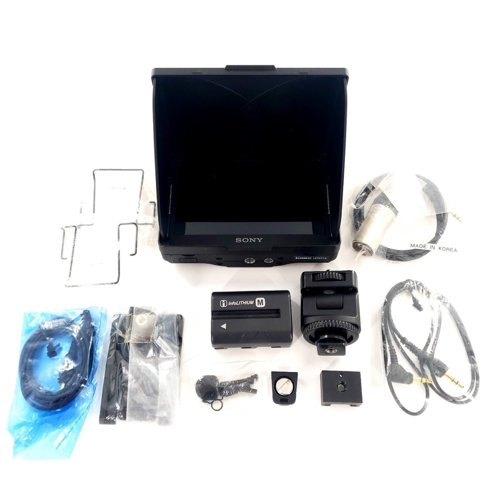 Sony CLM-V55 5" HDMI On-Camera LCD Portable Monitor w/ Accessories Tested Works